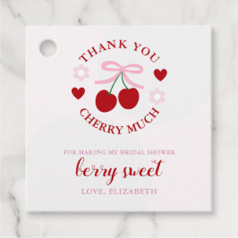 Etiquetas Para Lembrancinhas Chá de Bebê Corado de Cereja