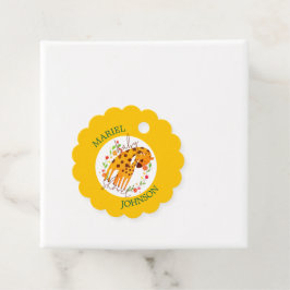 Etiquetas Para Lembrancinhas Chá de Bebê da Mamãe Girafa e do Filhote 