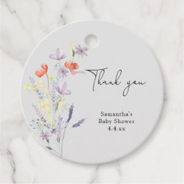 Etiquetas Para Lembrancinhas Chá de bebê das flores silvestres obrigada