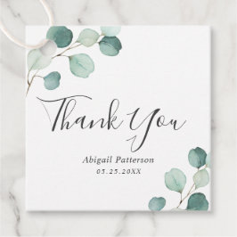 Etiquetas Para Lembrancinhas Chá de Bebê de Eucalipto Rústico com Vegetação Ele