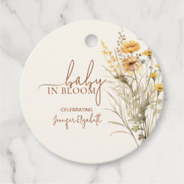Etiquetas Para Lembrancinhas Chá de Bebê de Flor Silvestre Baby in Bloom