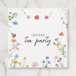 Etiquetas Para Lembrancinhas Chá de Bebê de Flores Silvestres para Noiva