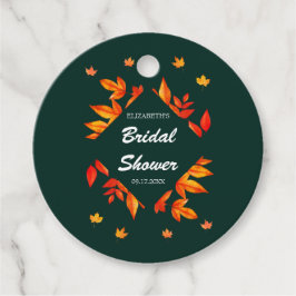 Etiquetas Para Lembrancinhas Chá de Bebê de Folhas de Outono Rústico Moderno