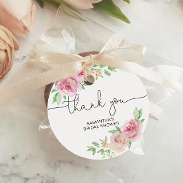 Etiquetas Para Lembrancinhas Chá de bebê de rosas elegantes