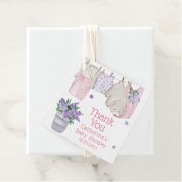 Etiquetas Para Lembrancinhas Chá de Bebê do Urso em Aquarela Dia de Lavanderia