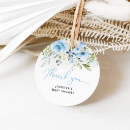 Etiquetas Para Lembrancinhas Chá de bebê floral azul
