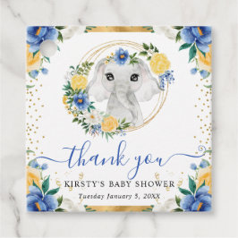 Etiquetas Para Lembrancinhas Chá de Bebê Floral Elefante Cute Jungle Aquarela