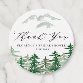 Etiquetas Para Lembrancinhas Chá de Bebê Floresta em Aquarela Obrigada