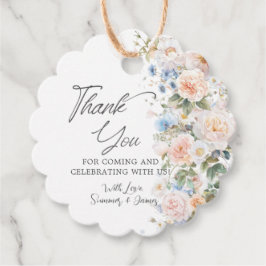 Etiquetas Para Lembrancinhas Chá de Bebê Pastel Rosa Branco Azul Floral Noiva