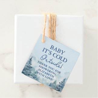 Etiquetas Para Lembrancinhas Chá de Bebê Personalizado Baby it's Cold Outside