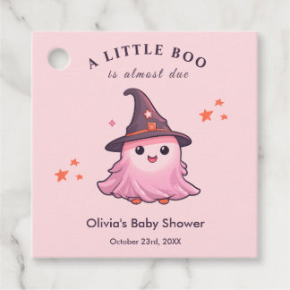 Etiquetas Para Lembrancinhas Chá de Bebê Pink Halloween Um Pouco Boo
