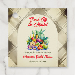 Etiquetas Para Lembrancinhas Chá de Bebê Rústico com Frutas Frescas Recém-chega