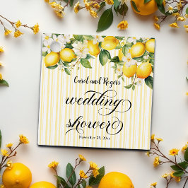 Etiquetas Para Lembrancinhas Chá de casamento de Verão do Lemon Branch Mediterr