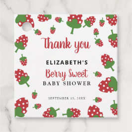 Etiquetas Para Lembrancinhas Chá de fraldas Berry Sweet Strawberry Personalizad