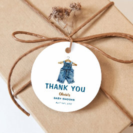 Etiquetas Para Lembrancinhas Chá de fraldas Blue Jean Boy Western Obrigado