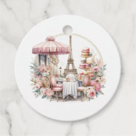 Etiquetas Para Lembrancinhas Chá de fraldas Bonjour Bébé Parisiense Café