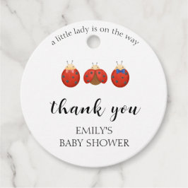 Etiquetas Para Lembrancinhas Chá de fraldas da família Ladybug minimalista mode