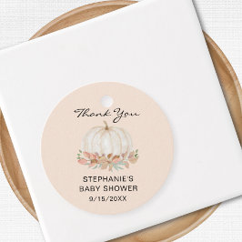 Etiquetas Para Lembrancinhas Chá de fraldas De Abóbora Obrigado