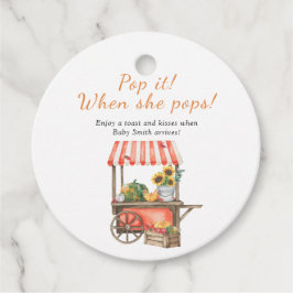 Etiquetas Para Lembrancinhas Chá de fraldas de abóbora - Pop quando pop