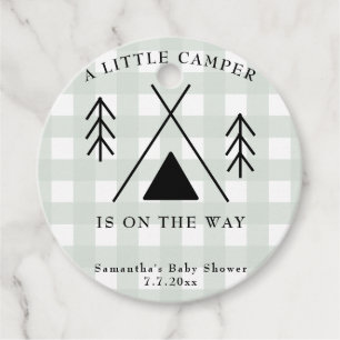 Etiquetas Para Lembrancinhas Chá de fraldas de acampamento