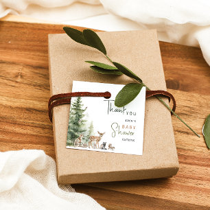 Etiquetas Para Lembrancinhas Chá de fraldas De Animais Florestais Obrigado