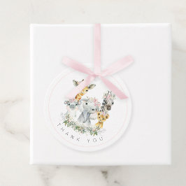 Etiquetas Para Lembrancinhas Chá de fraldas De Animais Safari