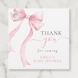 Etiquetas Para Lembrancinhas Chá de fraldas de Arco de coquete rosa elegante