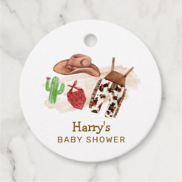 Etiquetas Para Lembrancinhas Chá de fraldas de cowboy do deserto ocidental mode