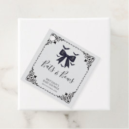 Etiquetas Para Lembrancinhas Chá de fraldas de Dia das Bruxas de Bats e Arcos