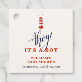 Etiquetas Para Lembrancinhas Chá de fraldas de farol náutico minimalista modern
