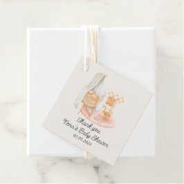 Etiquetas Para Lembrancinhas Chá de fraldas de Menina Minimalista Boho