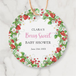 Etiquetas Para Lembrancinhas Chá de fraldas de morango Berry Sweet