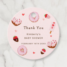 Etiquetas Para Lembrancinhas Chá de fraldas de Namorados do Rosquinha Swetheart