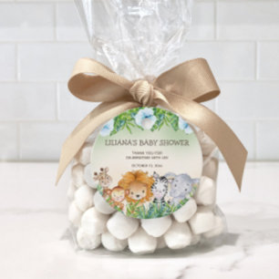 Etiquetas Para Lembrancinhas Chá de fraldas de Rapazes da Selva Safari