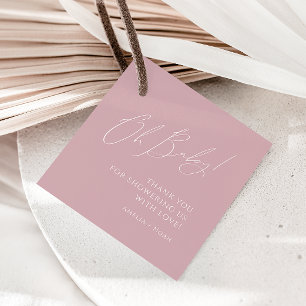 Etiquetas Para Lembrancinhas Chá de fraldas De Rosa De Sal Whimsso Obrigado