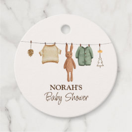 Etiquetas Para Lembrancinhas Chá de fraldas de roupas íntimas de Boho Winter Bo