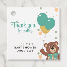 Etiquetas Para Lembrancinhas Chá de fraldas De Urso De Teddy Whimsic Obrigado F