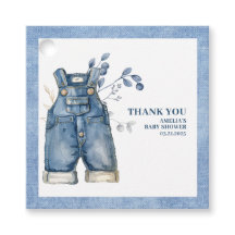 Chá de fraldas do país Denim, bebê jean azul