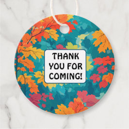 Etiquetas Para Lembrancinhas Chá de fraldas floral de outono de aquarela