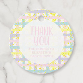 Etiquetas Para Lembrancinhas Chá de fraldas Garota Obrigado