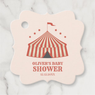 Etiquetas Para Lembrancinhas Chá de fraldas Grande do Circo de Carnaval Vintage