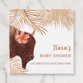 Etiquetas Para Lembrancinhas Chá de fraldas Minúsculo Boho Floral Santa Garota