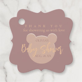 Etiquetas Para Lembrancinhas Chá de fraldas moderno e minimalista do urso