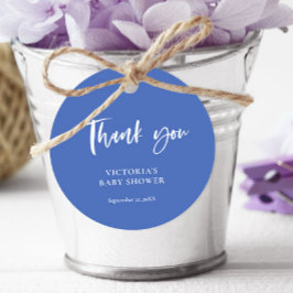 Etiquetas Para Lembrancinhas Chá de fraldas Náutico Azul Obrigado