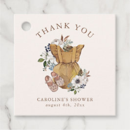 Etiquetas Para Lembrancinhas Chá de fraldas Neutral Boho Nursery Obrigado