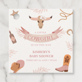 Etiquetas Para Lembrancinhas Chá de fraldas Neutral de Boho Wild West Cowgirl