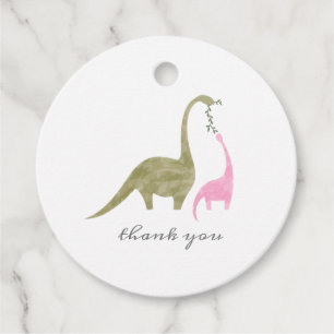 Etiquetas Para Lembrancinhas Chá de fraldas Rosa Dinossaur Mama