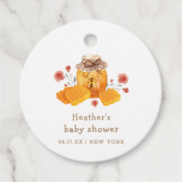 Etiquetas Para Lembrancinhas Chá de fraldas Rustic Little Wildflower Honey