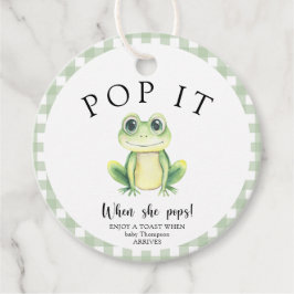 Etiquetas Para Lembrancinhas Chá de fraldas sapo - Pop! Quando ela pop!