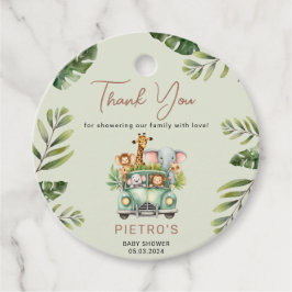 Etiquetas Para Lembrancinhas Chá de fraldas Selvagem de Animais Safari